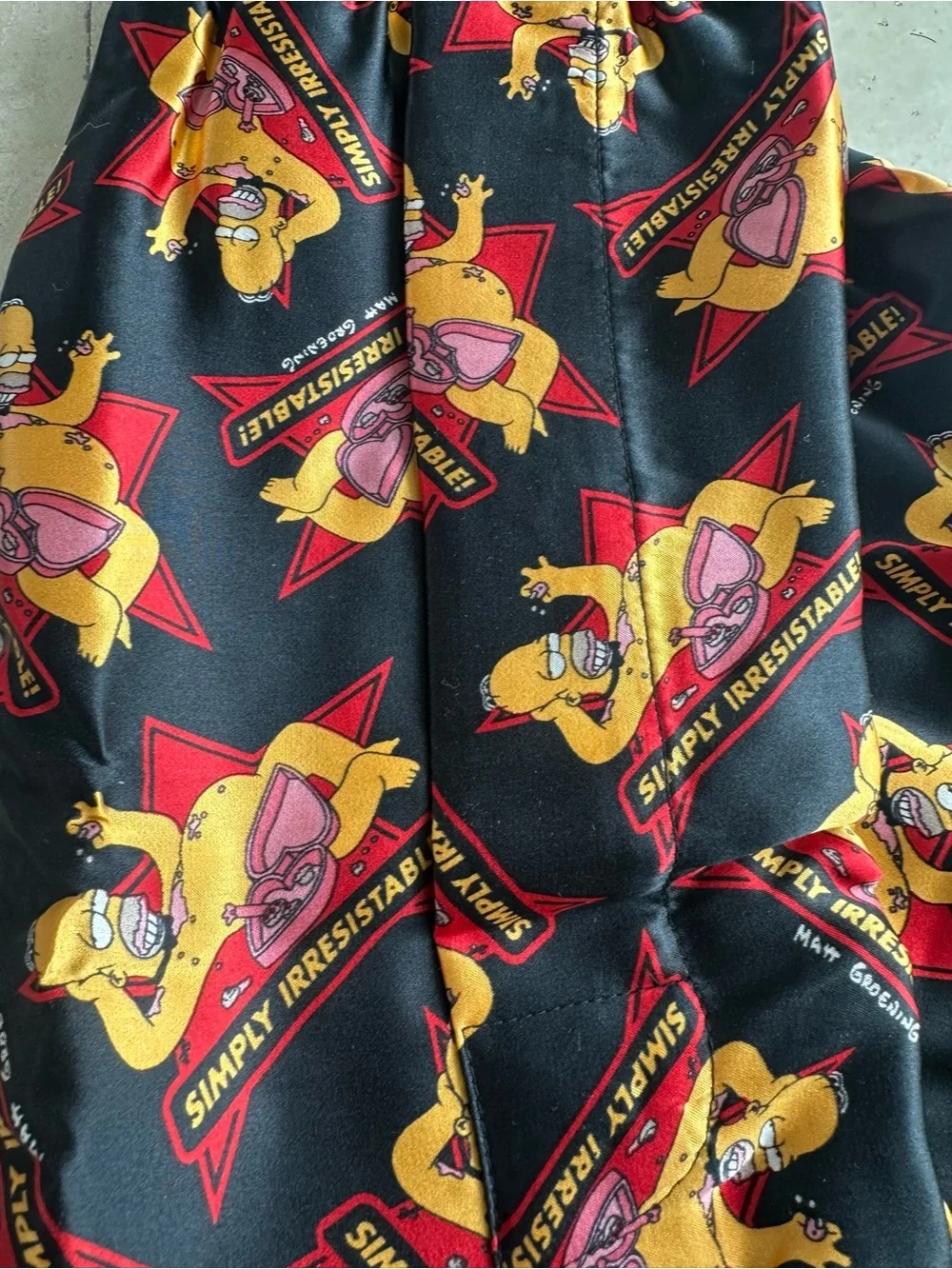 Art of Silk Pure Silk vintage collectible Homer Simpson Boxer Shorts NWT